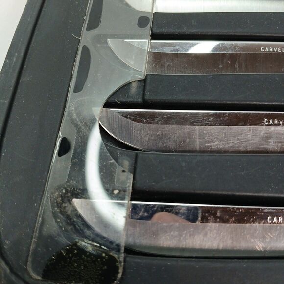 Vintage Carvel Hall 6 Pc Steak Knife Set Stainless Steel with Case - Picture 5 of 8